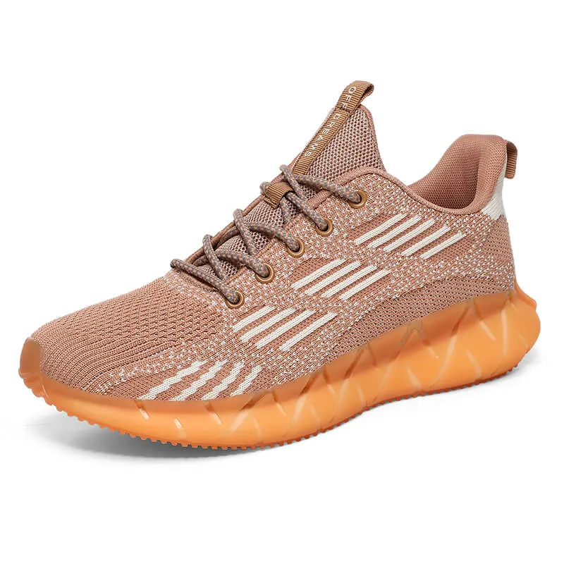 MWY Flying Woven Sneakers Men Casual Shoes Breathable Comfortable Soft Outdoor Walking Shoes Trainers Men Zapatillas De Hombre