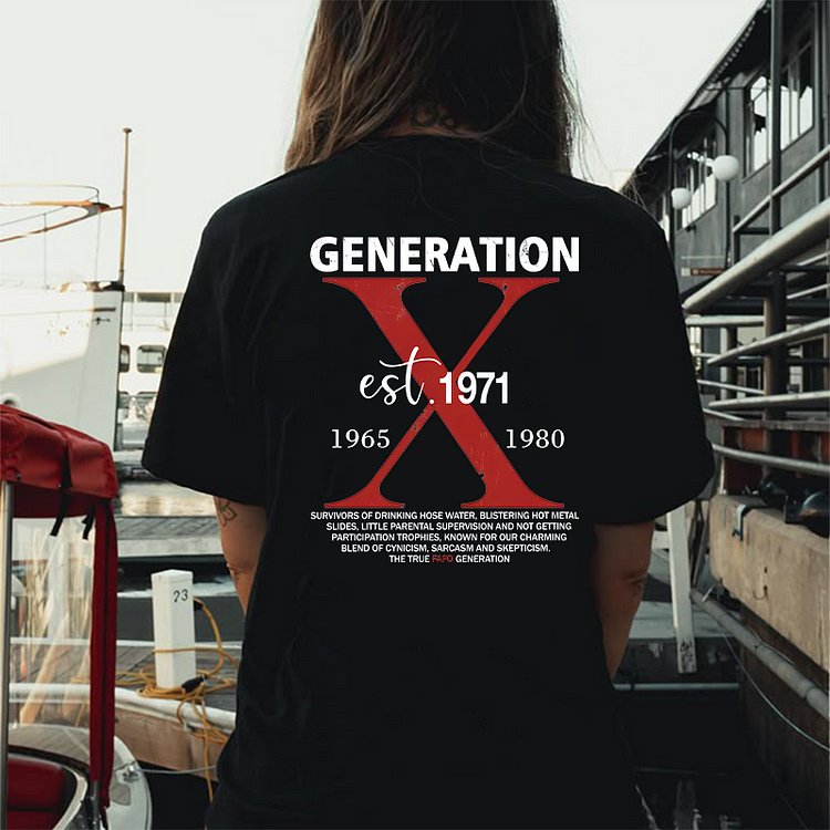 Custom Year Generation X New Version Printing T-shirt/Hoodie