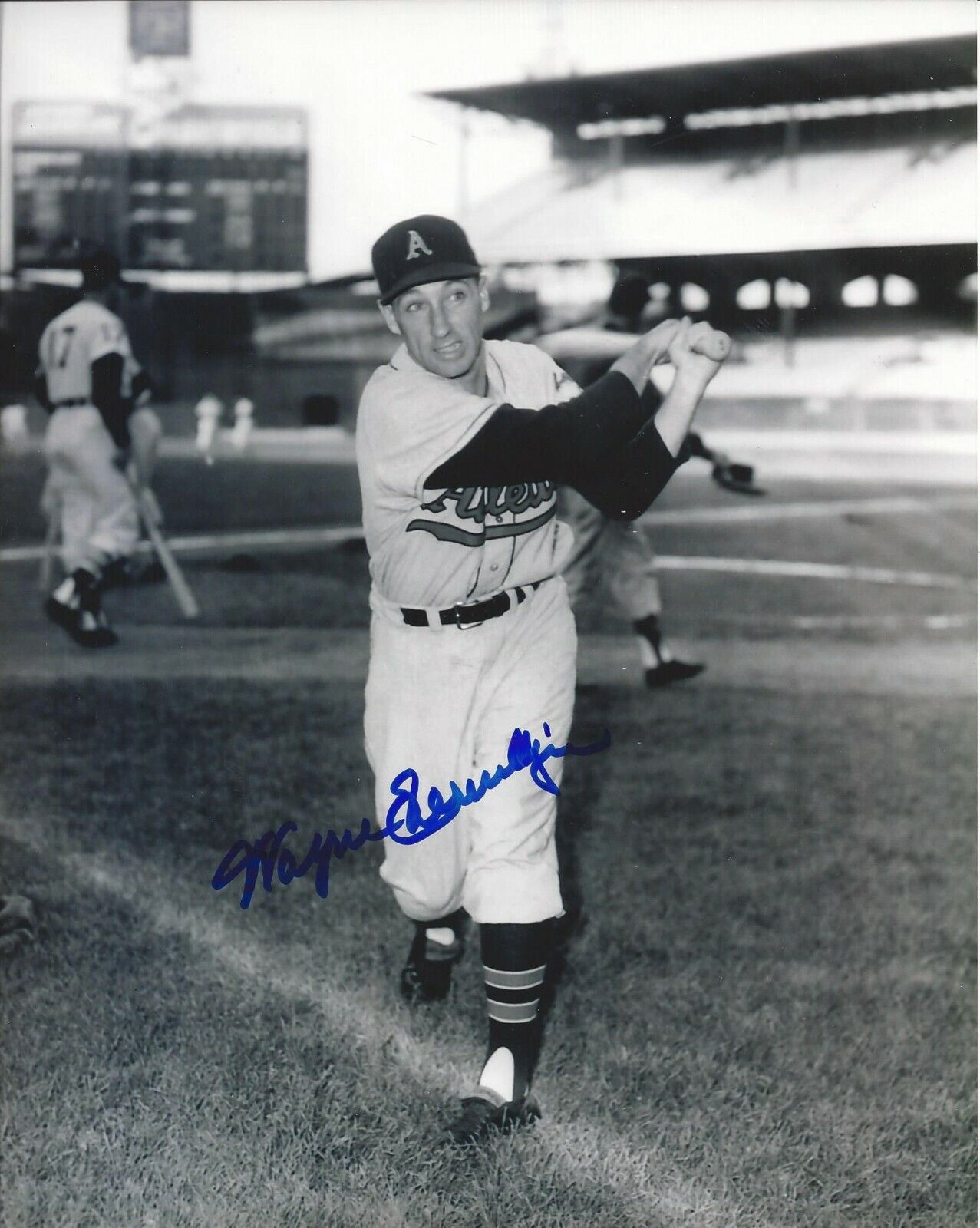 Wayne Terwilliger Autographed 8x10 Kansas City Athletics#5