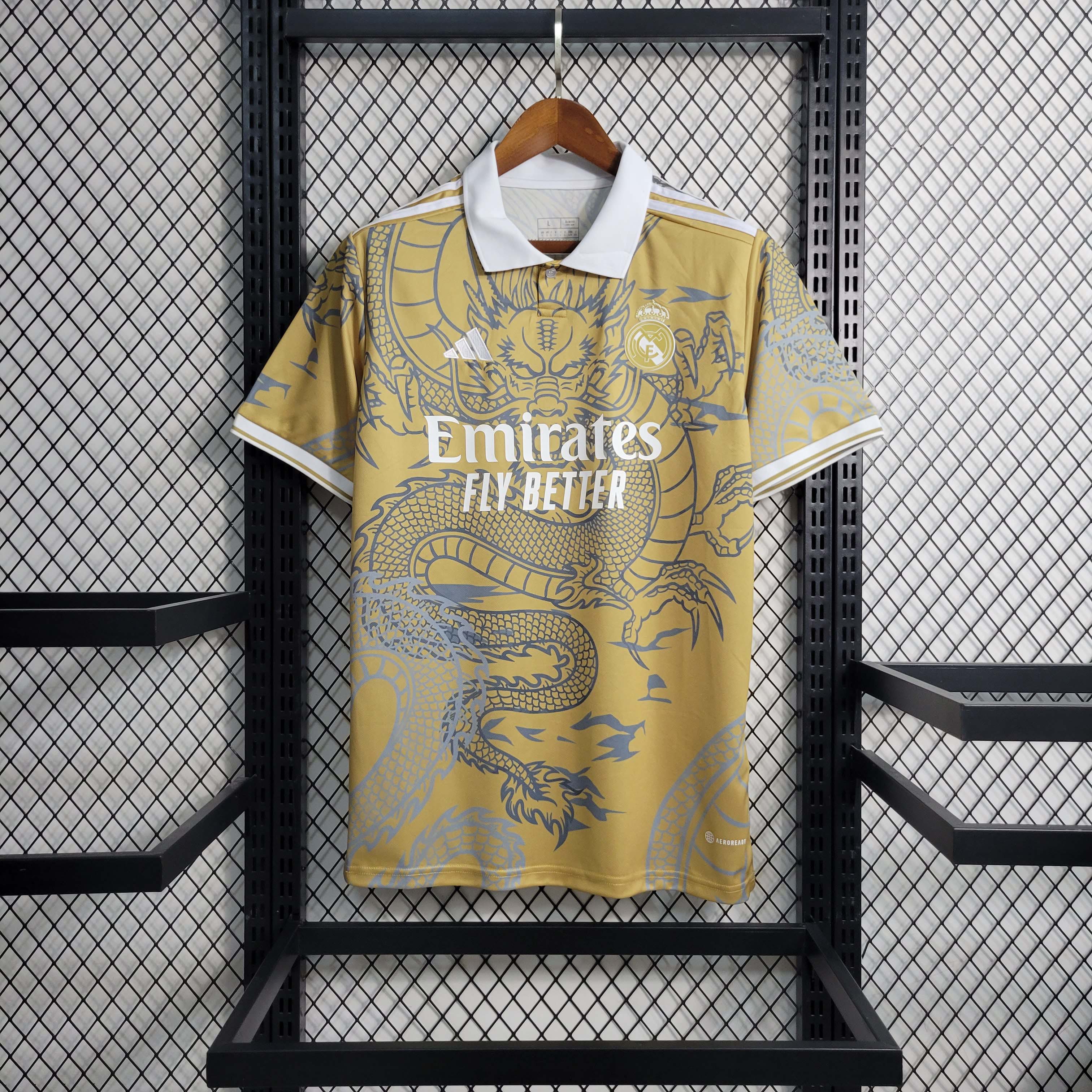 2023-2024 Real Madrid Yellow Dragon Special EditionFootball Shirt 1:1 Thai Quality