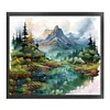 Ink Landscape-11CT Stamped Cross Stitch 60*55cm/23.62*21.65in(Big Size)