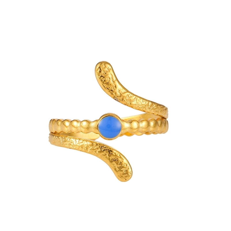 Elegant Minimalist Geometric 304 Stainless Steel Enamel Stainless Steel Rings