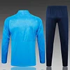 2024/2025 Gremio Half-Pull Training Suit Lake blue Soccer Shirt 1:1 Thai Quality