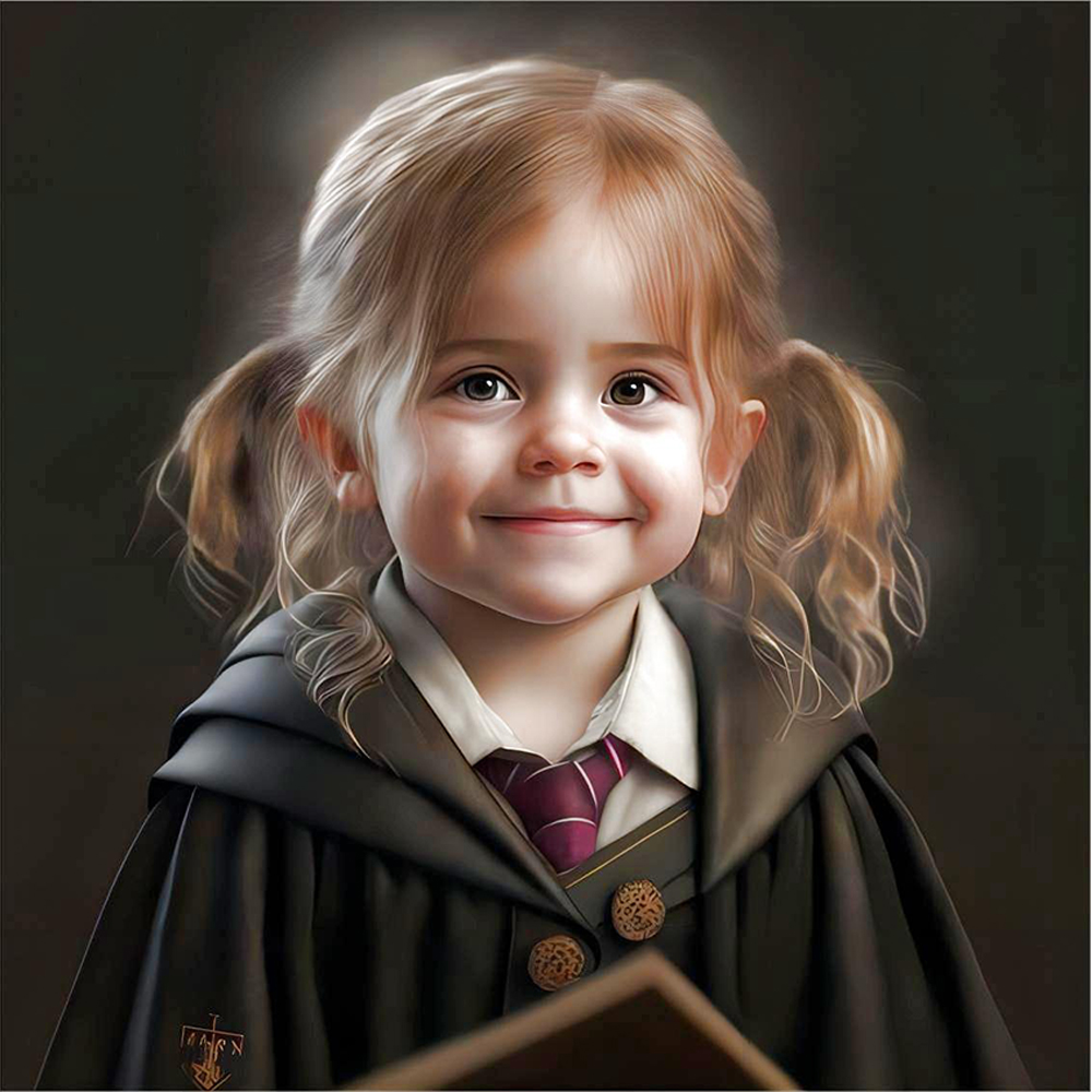 Magic School Baby Harry Potter (Canvas) Full Round Drill Diamond Painting gbfke