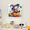 Halloween Witch And Pumpkin-11CT Stamped Cross Stitch 40*40cm/15.75*15.75in tapestrymarket