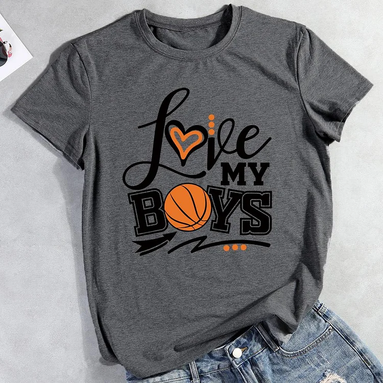 Love My Basketball Boy  T-Shirt-011536-Annaletters