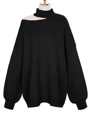 Female Winter Sweater Women pullover Long Sleeve Girls Tops Loose Autumn New Elegant Knitted Outerwear Sweater Warm plus size