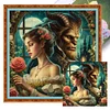 Beauty And Beast-18CT Stamped Cross Stitch 50*50cm/19.69*19.69in tapestrymarket