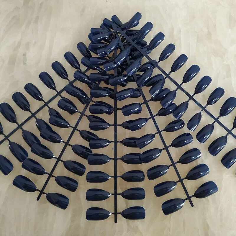 18 Colors Full Cover Stiletto Fake Nails Short Sharp Pointed False Nail Art Tips Acrylic Almond Nails Press On Nail Art Designs-Nail Inspo