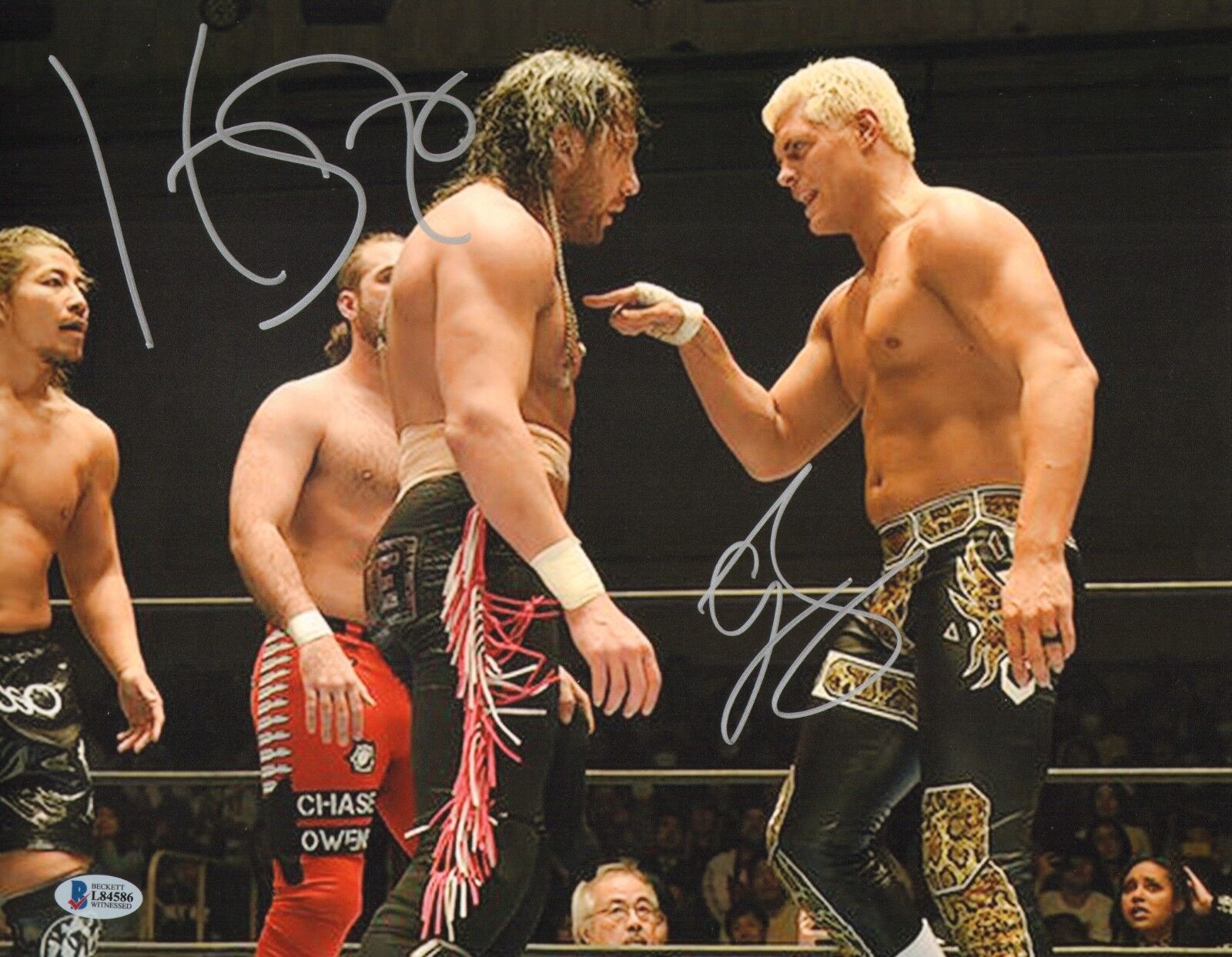 Cody Rhodes Kenny Omega Signed 11x14 Photo Poster painting BAS COA New Japan Pro Wrestling WWE 1