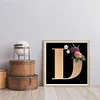 uk.everydayedeals Diamond Painting - Full Square - Letter Flower