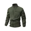 Men's Athletic Softshell Tracksuit 2-Piece Set &ndash; Full-Zip Stand Collar Jacket and Drawstring Sweatpants by Inlyline