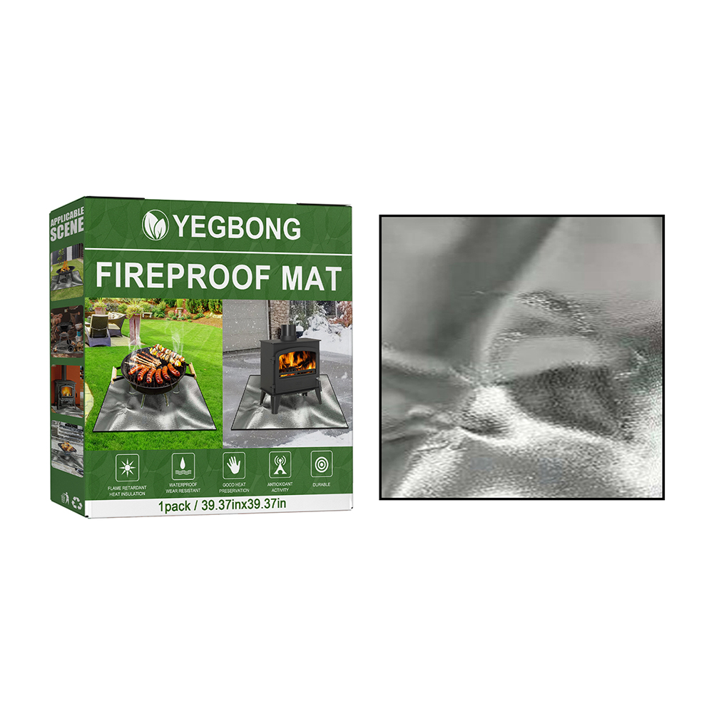 

Outdoor Camping Fireproof Ember Mat Fire Pit Grill Stove Blanket Protectors, 501 Original