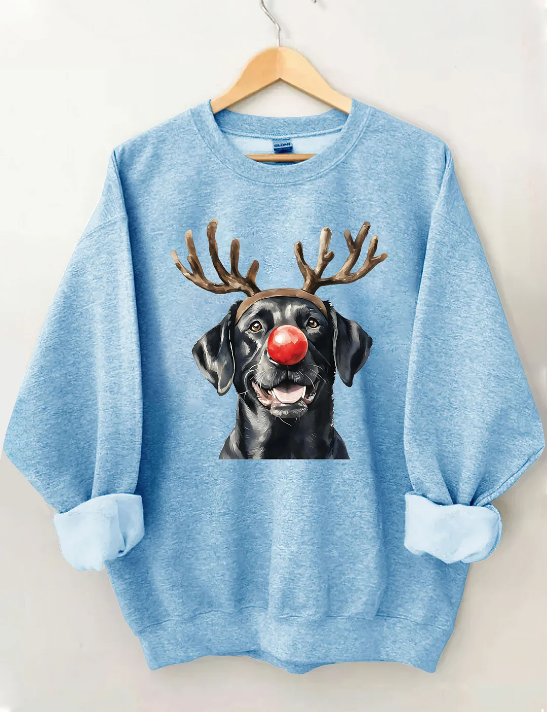 Christmas Black Lab Sweatshirt