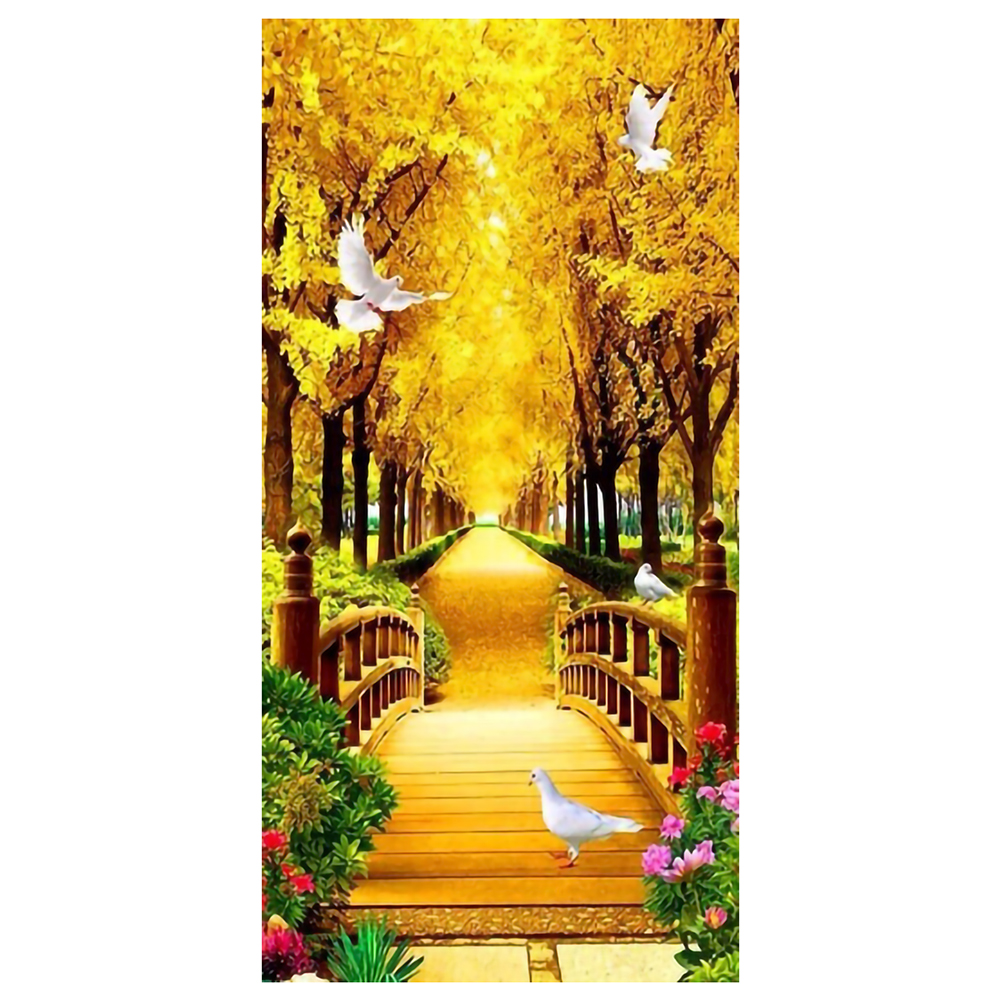 

Autumn Landscape - 11CT Stamped Cross Stitch - 40*80CM (Big Size), 501 Original