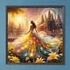 Diamond Painting -DIY Round Drill Girl(40x40cm)
