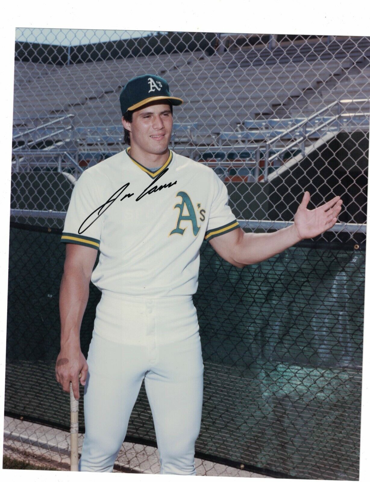 Jose Canseco Oakland Athletics Signed 8 x 10