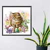 Diamond Painting-DIY Crystal Rhinestone Cat in The Nest