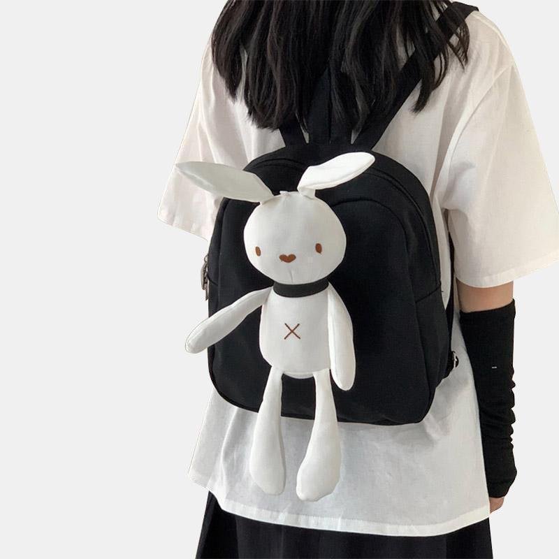 Kawaii Canvas Bunny Backpack