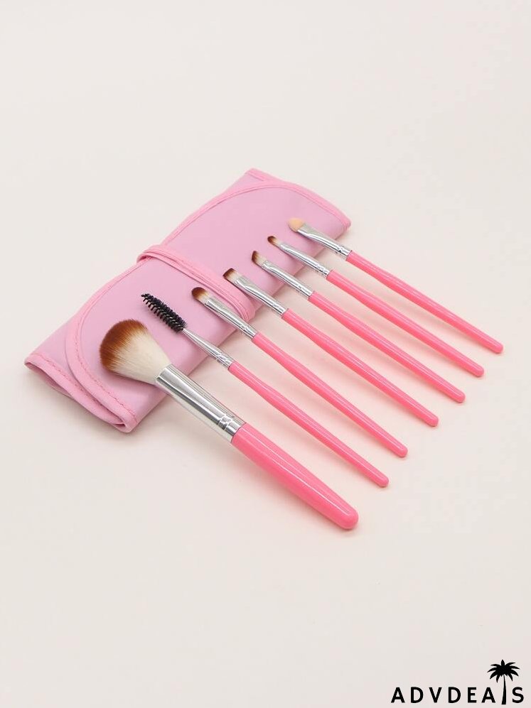 7pcs Makeup Brush With Storage Bag