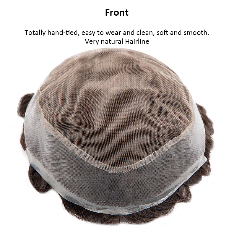 Jewtribute Hair®|Toupee Men Lace and PU Base Wig For Men 