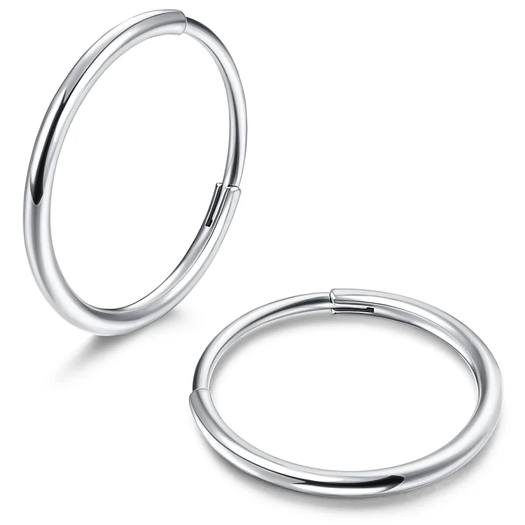 Titanium Hoop Earrings for Women Men