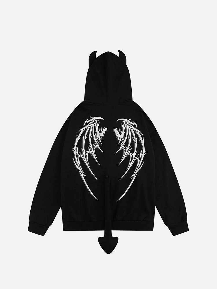 Demon Print Hoodie
