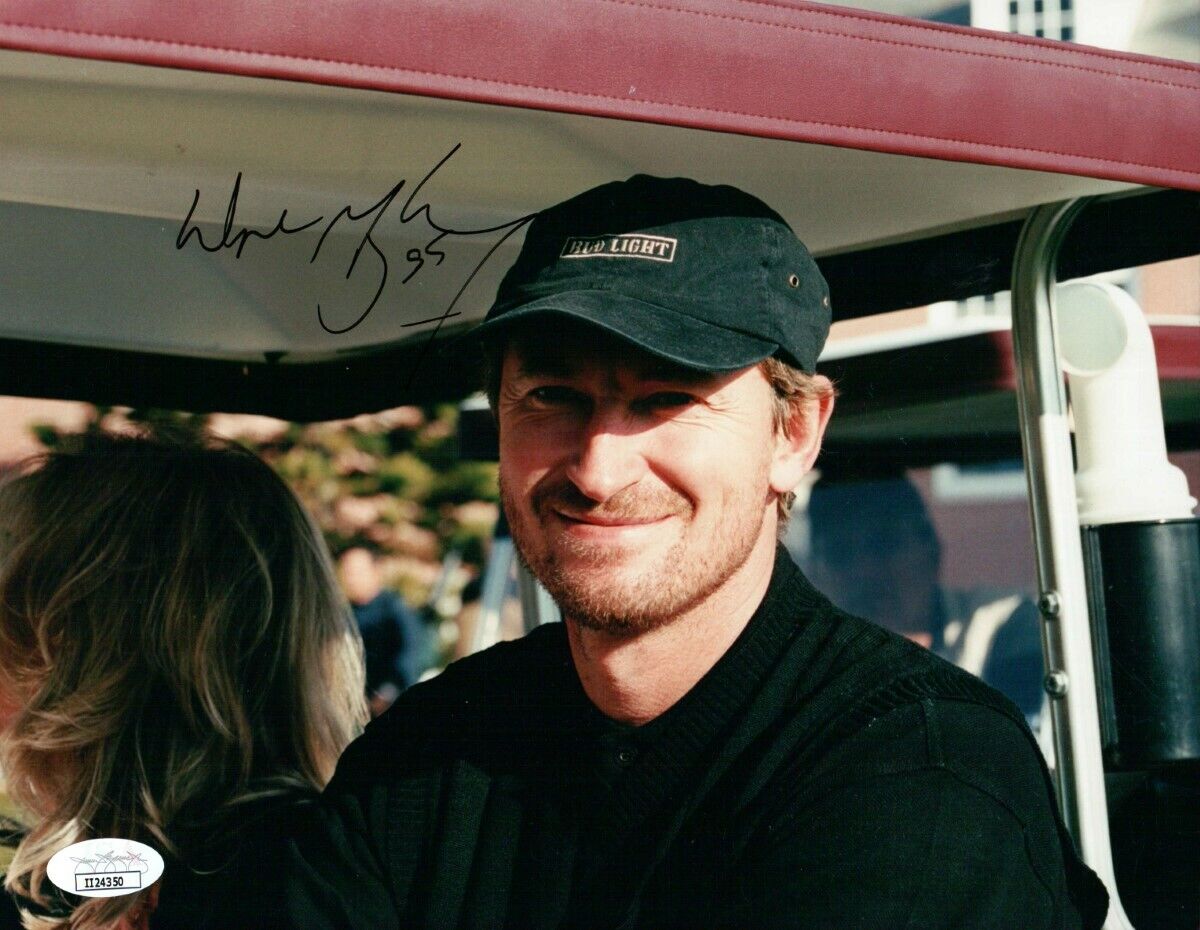 Wayne Gretzky Signed Autographed 8X10 Photo Poster painting Close-Up Golf Cart JSA II24350