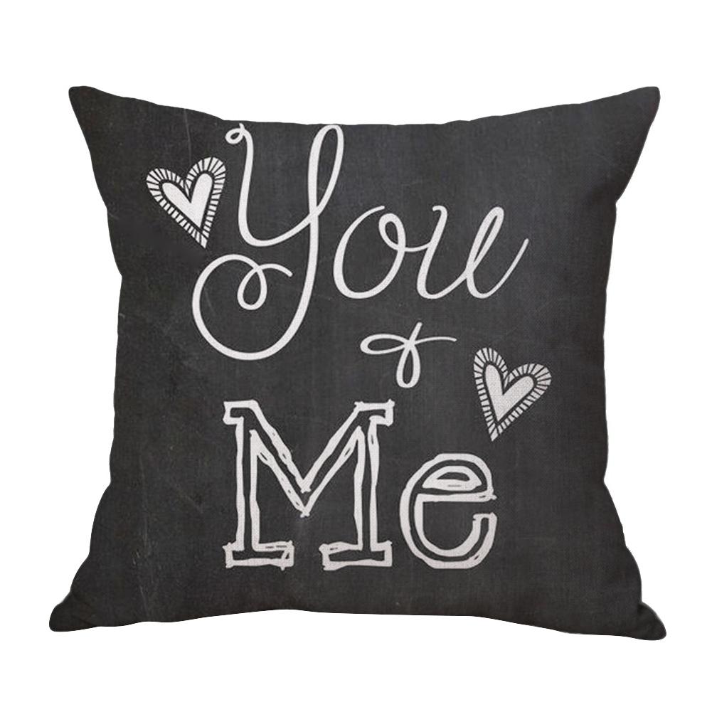 

Cotton Linen Love Sofa Pillowcase Anti-Dirty Home Car Seat Cushion Case, 501 Original