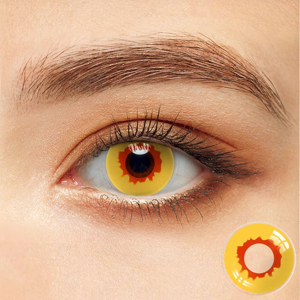 Twilight Gold Red Vampire Cosplay Contacts