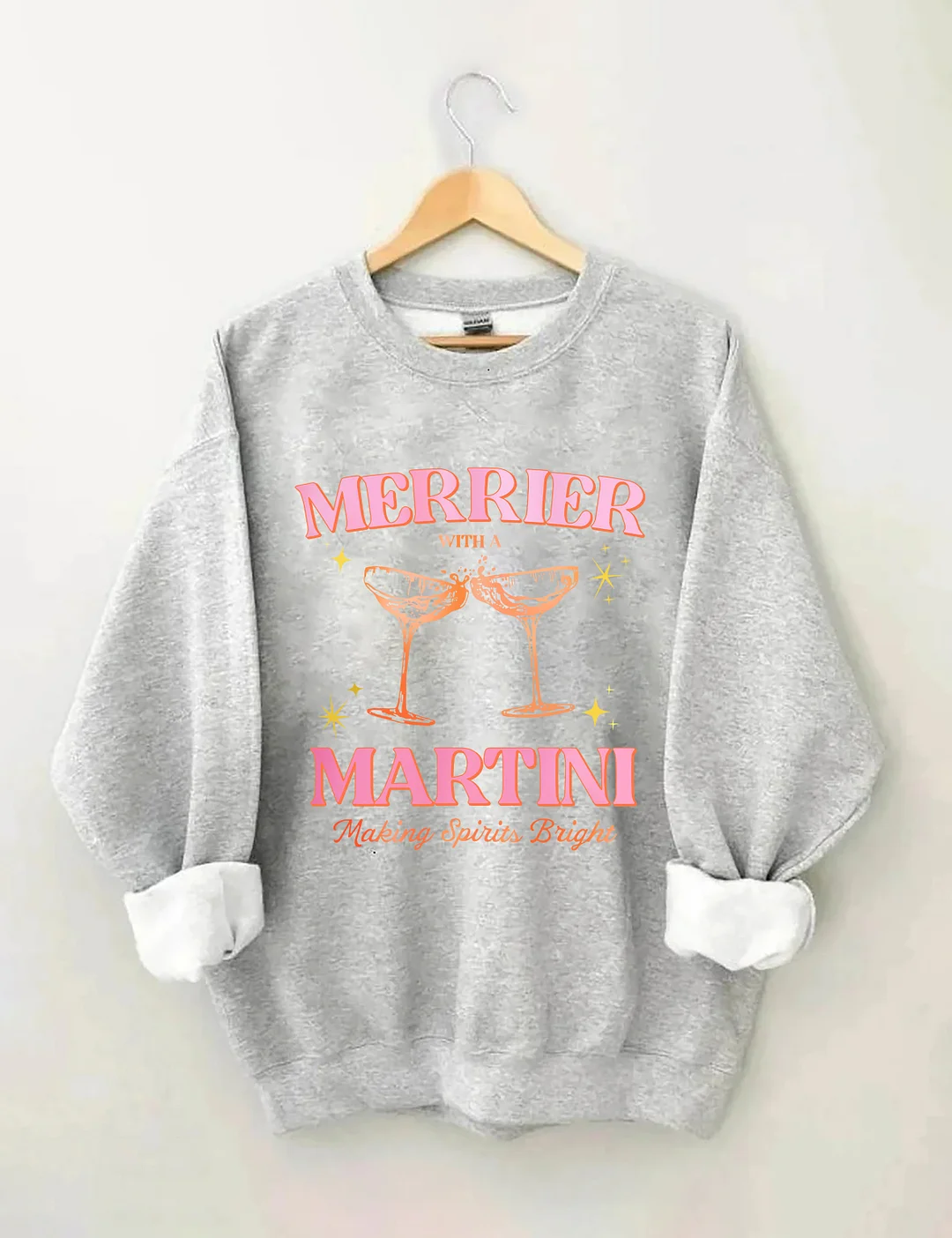 Merrier With A Martini Sweatshirt 