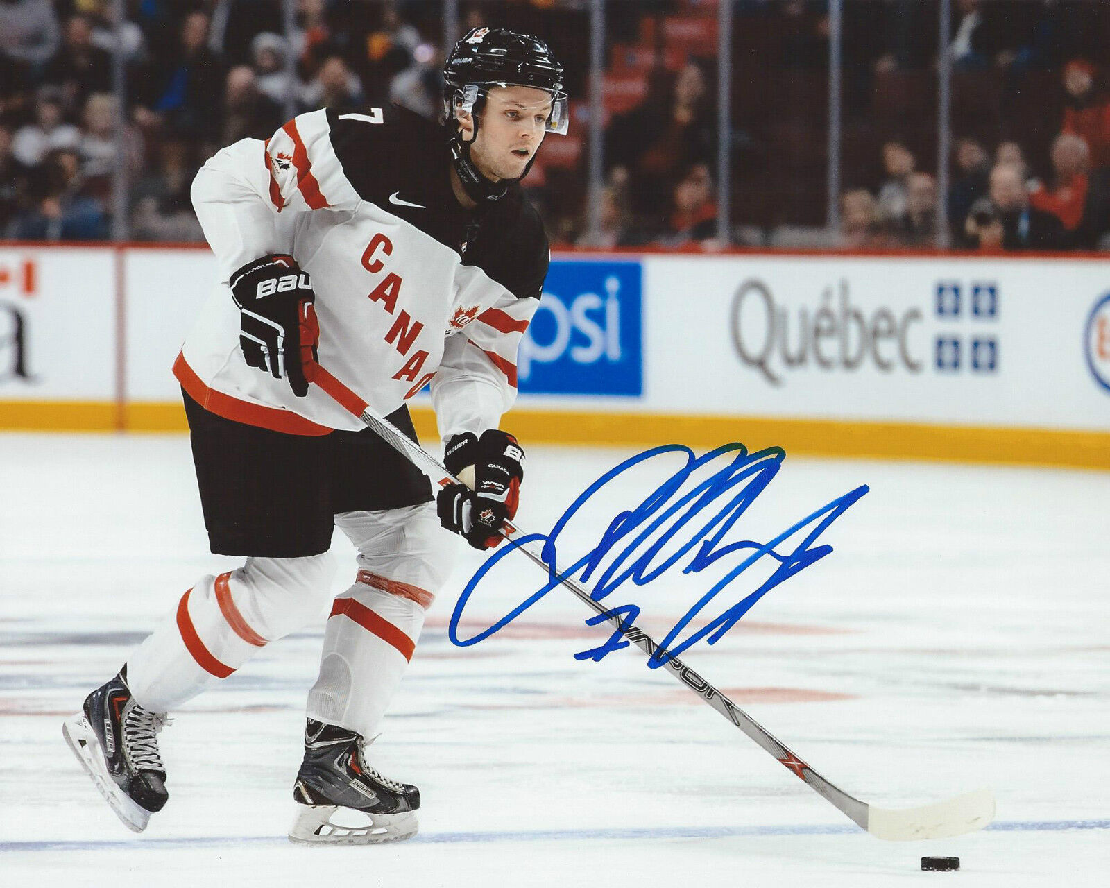 Josh Morrissey Signed 8×10 Photo Poster painting Team Canada World Juniors Autographed COA