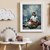 Beauty And The Wolf - 11CT Stamped Cross Stitch - 40*50cm - Animal
