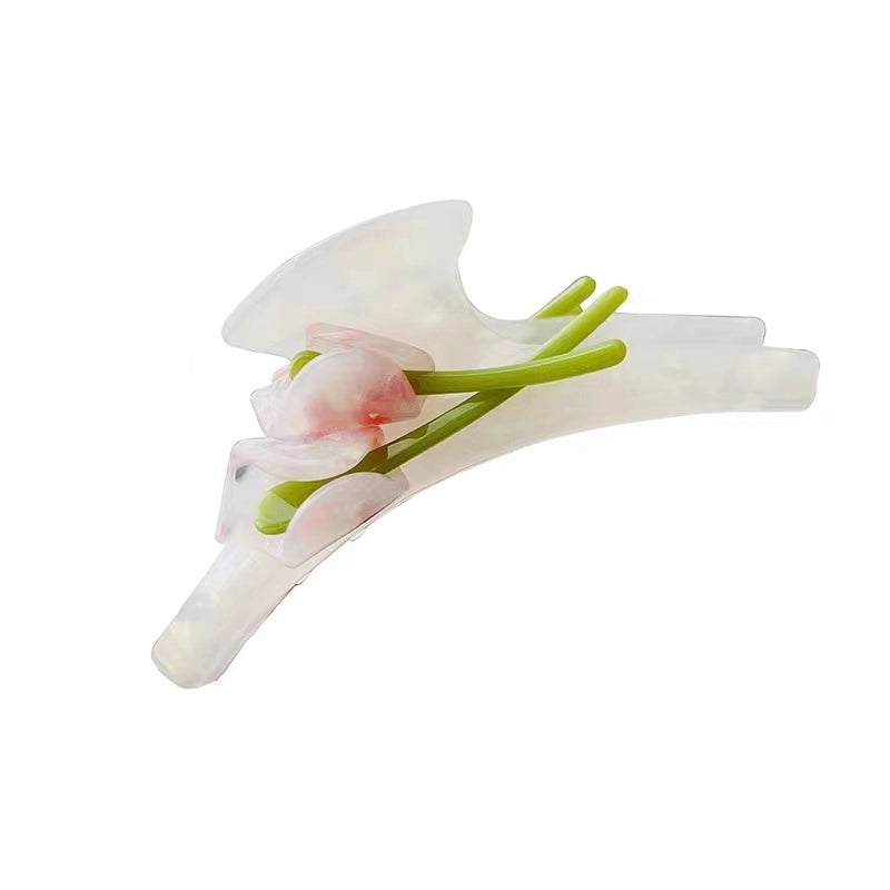 Elegant Minimalist Women’s Flower Acetic Acid Sheets Hair Claws