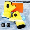 Rechargeable USB Fingerless Heated Gloves w/3 Heating Levels for Sports Skiing