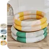 Inflatable Swimming Pool Baby  Outdoor Paddling Pool (Beige 90cm diameter)