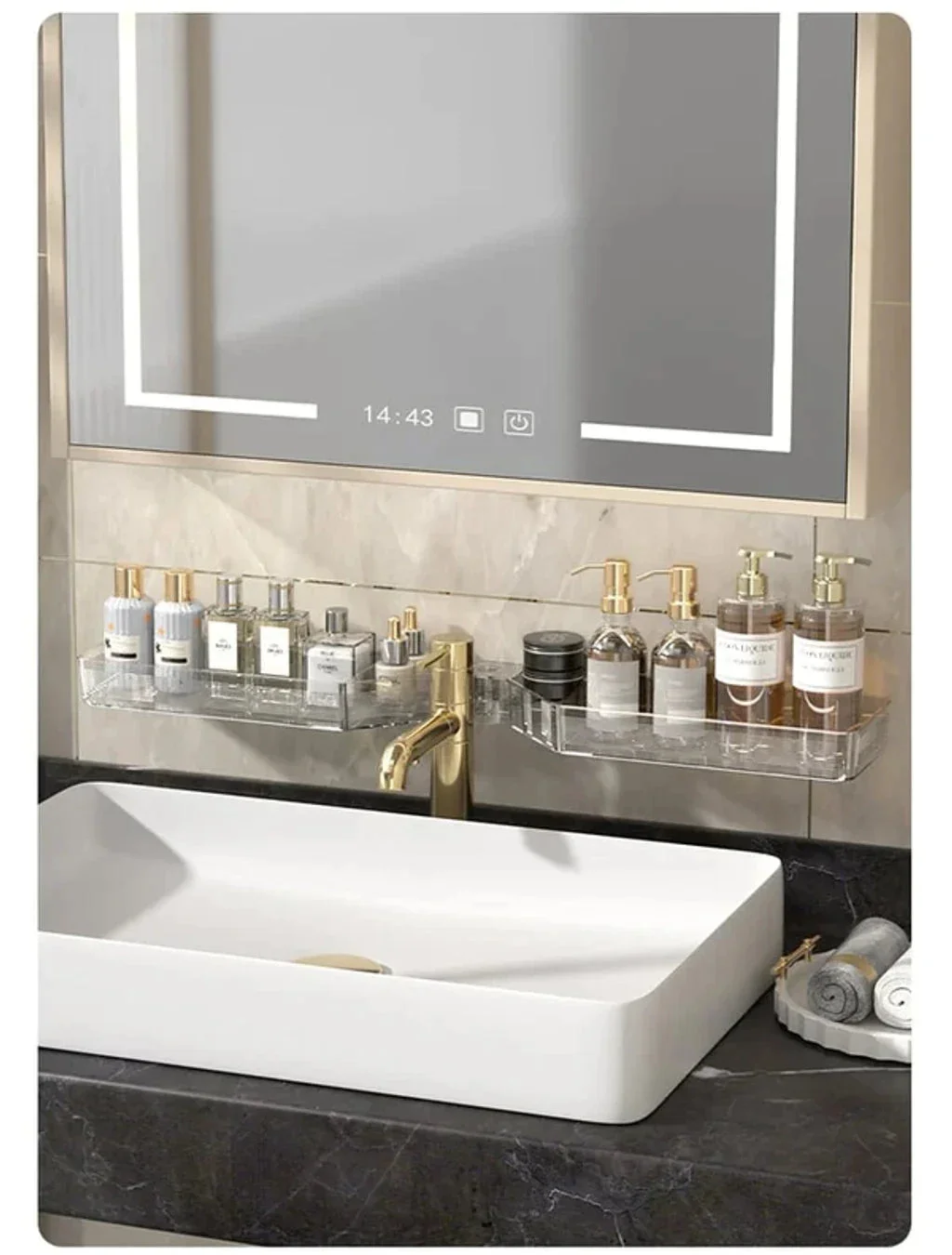 2024 New Hole-Free Large-Capacity Wall-Mounted Corner Shelf