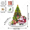  3D Puzzle Acrylic Diamond Painting Xmas DIY Special Shaped Desk Ornament Kit