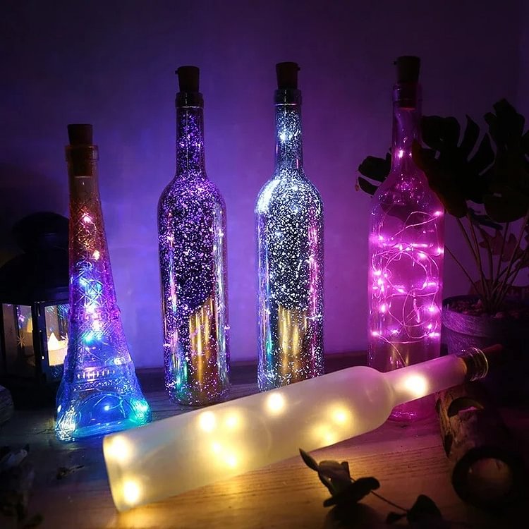 LED Decorative Wine Bottle Table Lamp CSTWIRE