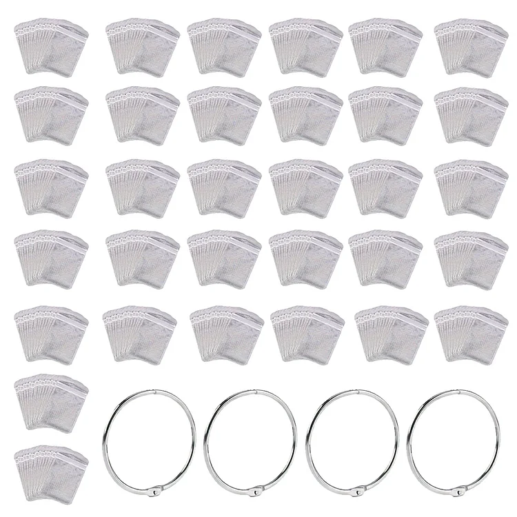 200Pcs DIY Diamond Painting Bead Sealing Bag Diamond Art Storage Bag (Silver)