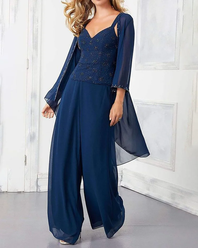 Casual Round Neck Elegant Versatile Ladies Suit