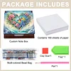 Wooden DIY Flower Parrot Diamond Painting Kit Note Box with 160 Papers Gifts