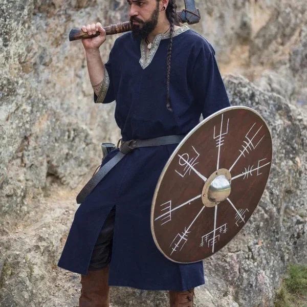 Men's Viking Embroidered Robe Top-inspireuse