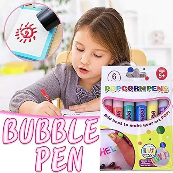 🔥Last Day 50% OFF🎁🔮Magic Pen &ndash; Draw 3D with one stroke!🎄 DIY Bubble Popcorn Drawing Pens🔥