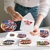 6Pcs Diamond Painting Football Match Greeting Card Set with Envelopes for Beginner Adult Holiday Gifts