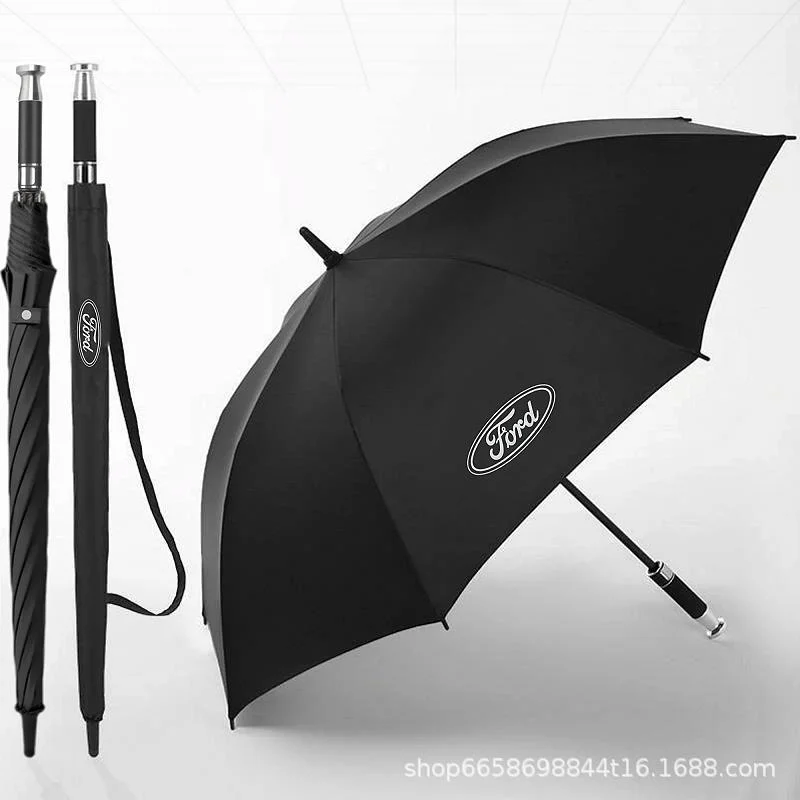  VIP business folding 10-bone black plastic umbrella