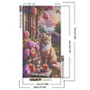 Flowers Cat - Diamond Painting - Full Round Drill (Canvas|40*70cm)