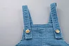 Kid Baby Girl Cartoon Children Overall  jeans  Belt Pants