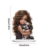 Diamond Painting Acrylic Little Girl Tabletop Ornament Kit for Home Office Decor