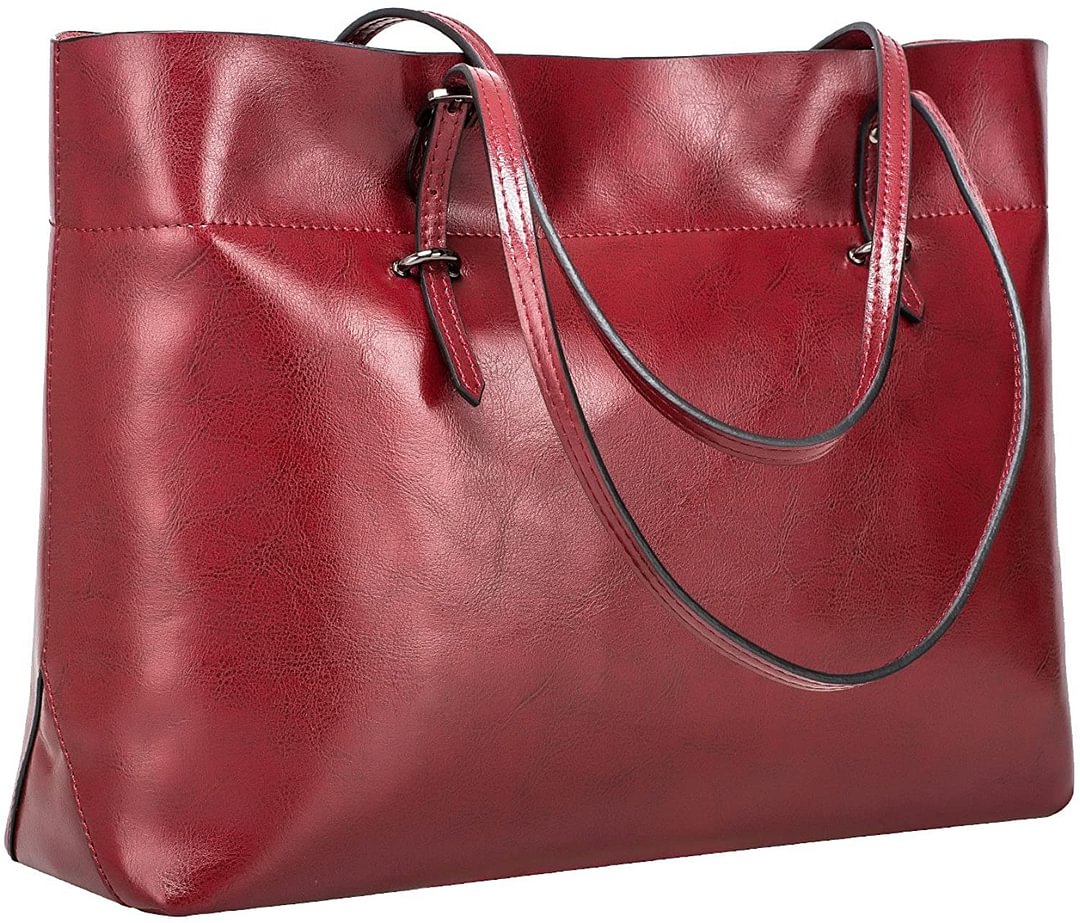 Women's Vintage Genuine Leather Tote Shoulder Bag Handbag Upgraded Version